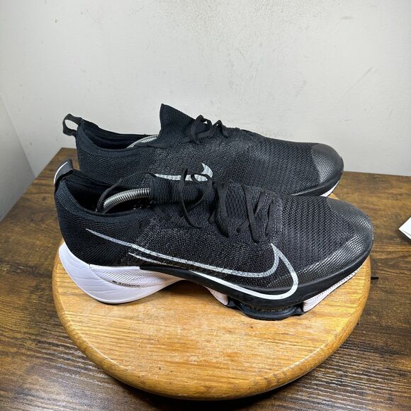 Nike Air Zoom Tempo NEXT% Flyknit Black White Mens Size 13 Shoes DJ0861-001